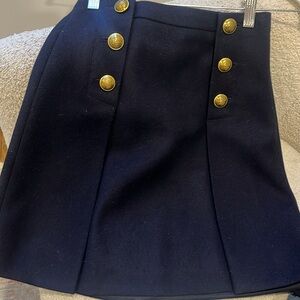 JCrew navy mini skirt Size 00
100% wool